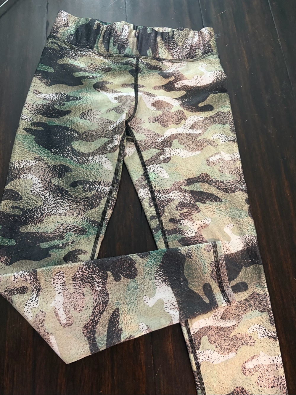 Zara Terez Green Camouflage Leggings large